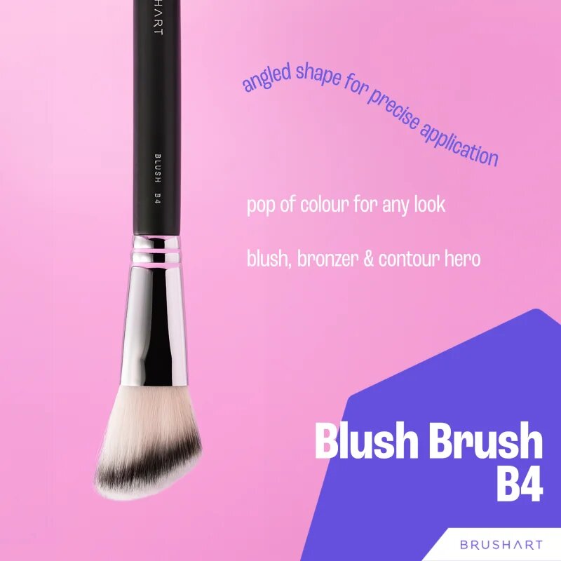 BrushArt Professional B4 Blush brush čopič za rdečilo B4 1 kos