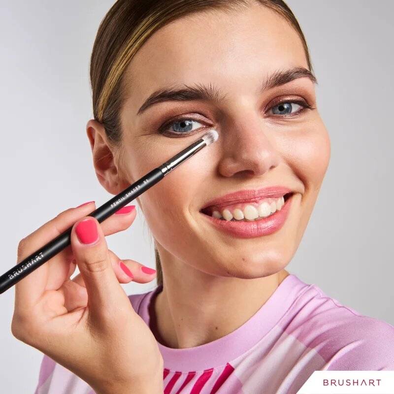 BrushArt Professional B8 Pencil shader brush čopič za natančno nanašanje senčil B8 1 kos