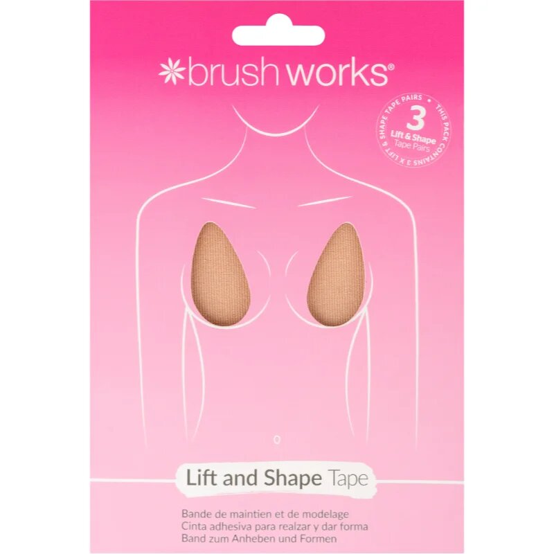 Brushworks Assorted Complexion samolepilni trak za prsi 3 kos