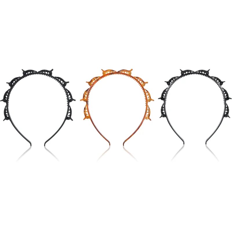 Brushworks Butterfly Clip Headbands obroč za lase 3 kos