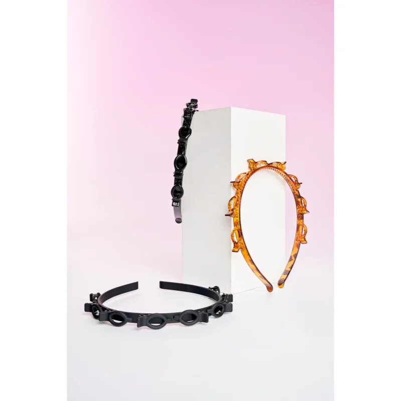 Brushworks Butterfly Clip Headbands obroč za lase 3 kos