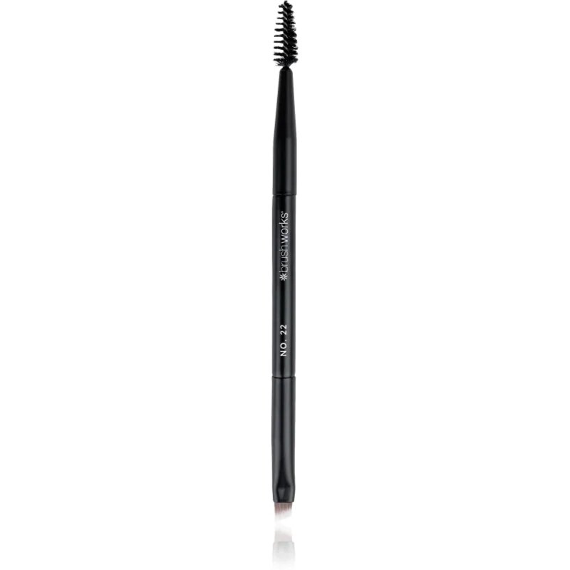Brushworks Double Ended Brow Brush And Spoolie obojestranski čopič za obrvi NO. 22 1 kos
