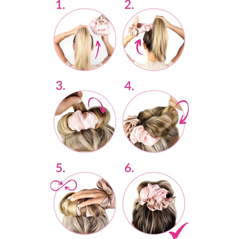 Brushworks Heatless Curling Scrunchie elastika za navijanje las 1 kos