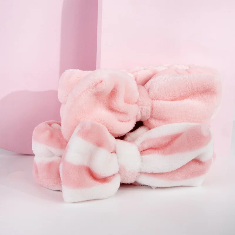 Brushworks Makeup Headbands kozmetični trak za glavo s pentljo