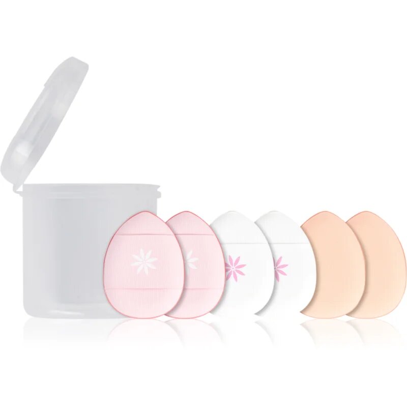 Brushworks Mini Pillow Puffs blazinice za odstranjevanje ličil za obraz