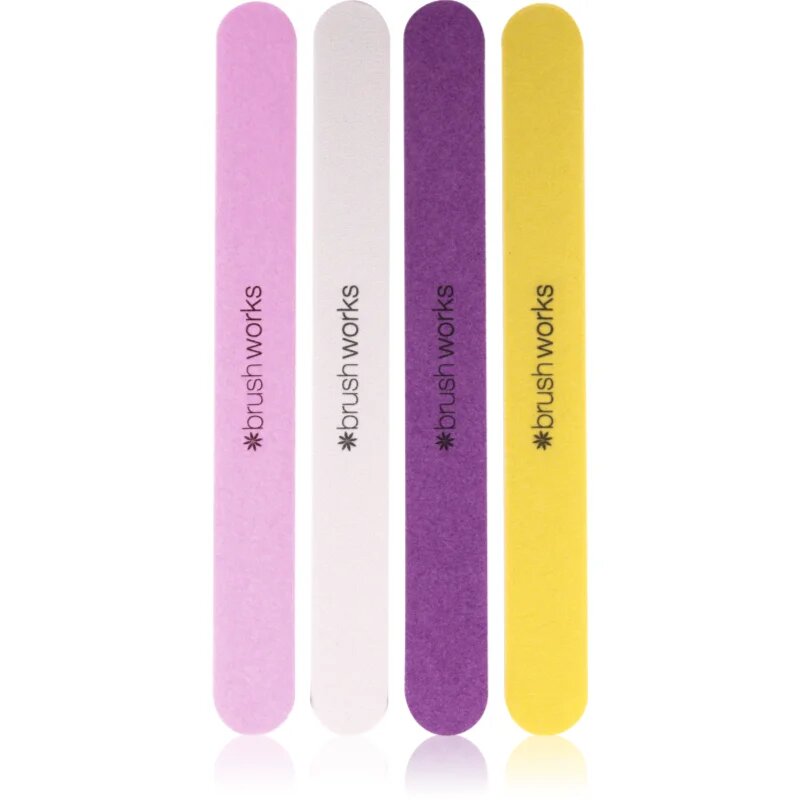 Brushworks Nail Files Coloured set pilic za nohte