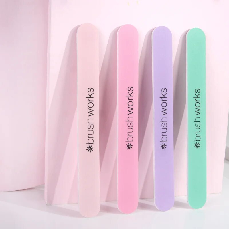 Brushworks Nail Files Pastel set pilic za nohte