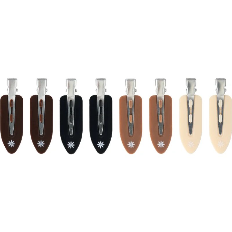 Brushworks No Crease Clips sponke za lase Nude