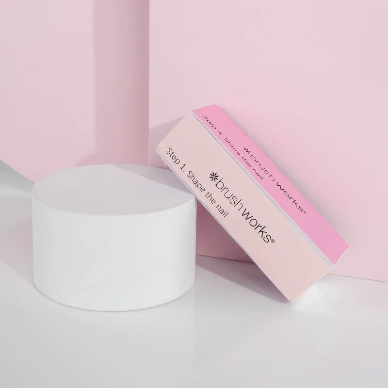 Brushworks Pastel Buffing Blocks štiristranski blok za poliranje nohtov