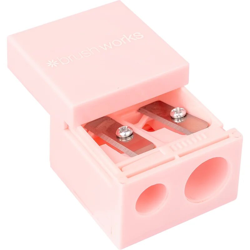 Brushworks Pencil Sharpener dvojni šilček za kozmetične svinčnike 1 kos