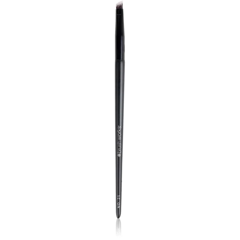 Brushworks Precise Brow poševni čopič za obrvi vrsta NO. 21 1 kos