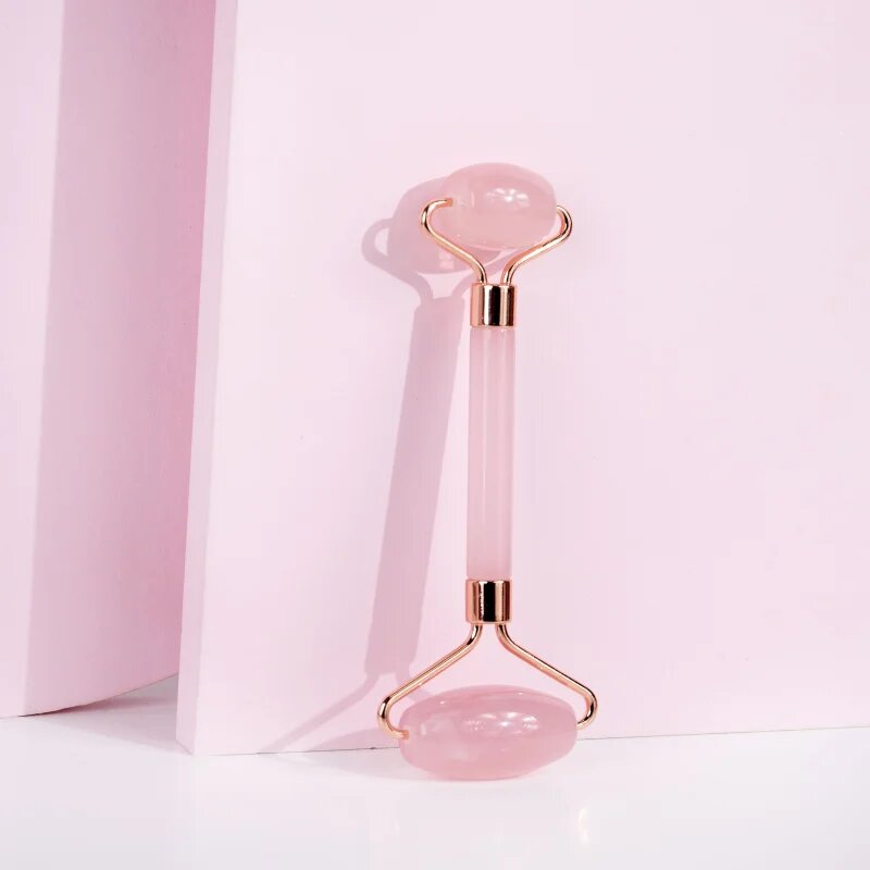 Brushworks Resin Rose Roller & Gua Sha set za nego obraza