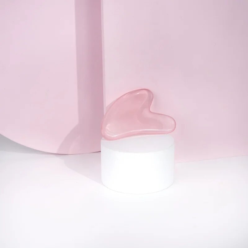 Brushworks Resin Rose Roller & Gua Sha set za nego obraza