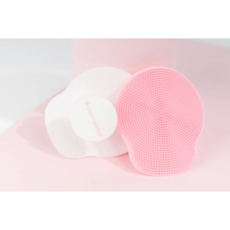Brushworks Silicone Cleansing Pads eksfoliacijske čistilne blazinice 2 kos