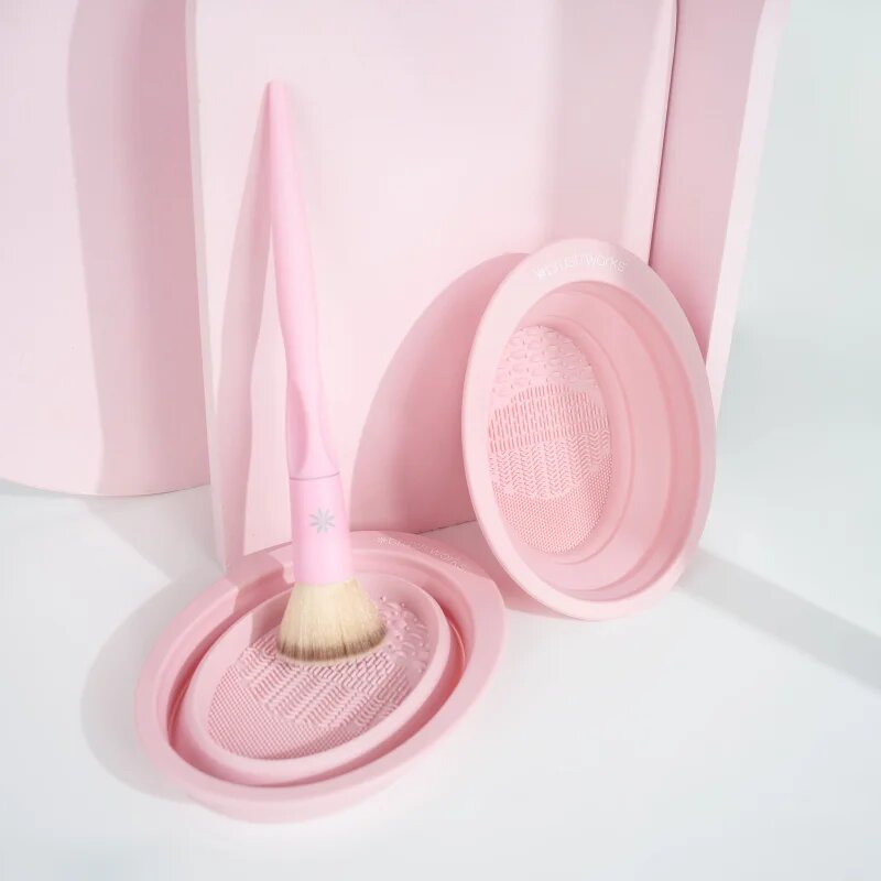 Brushworks Silicone Makeup Brush Cleaning Bowl silikonski pripomoček za čiščenje čopičev 1 kos