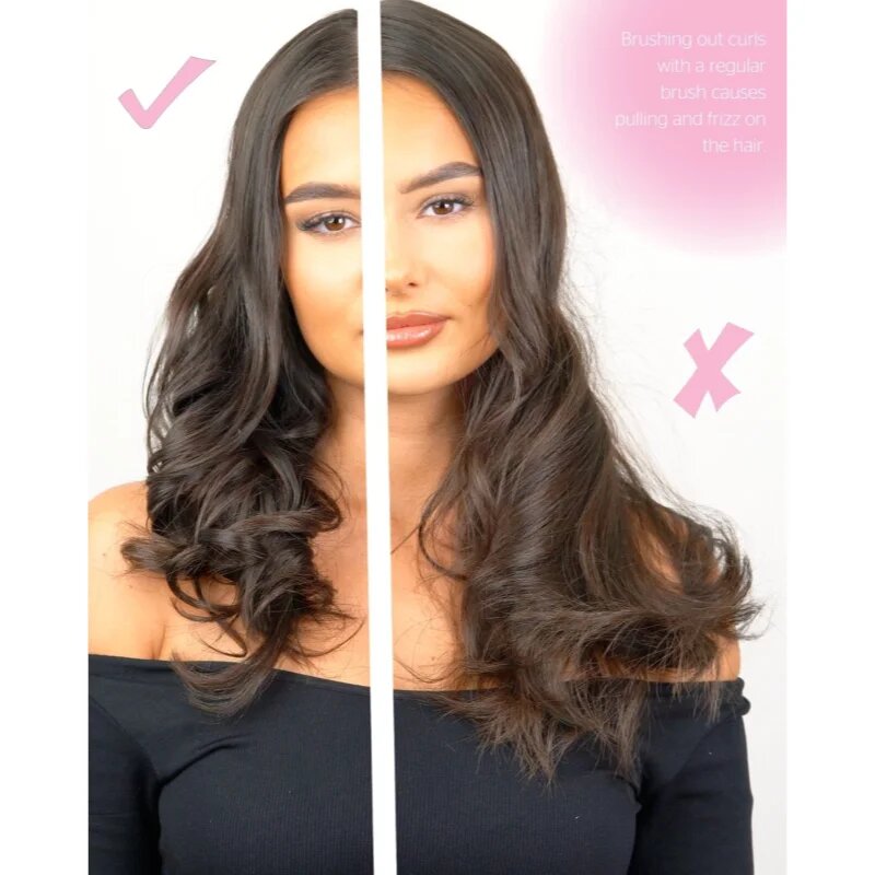 Brushworks Smoothing Curl Comb glavnik za valovite in kodraste lase 1 kos