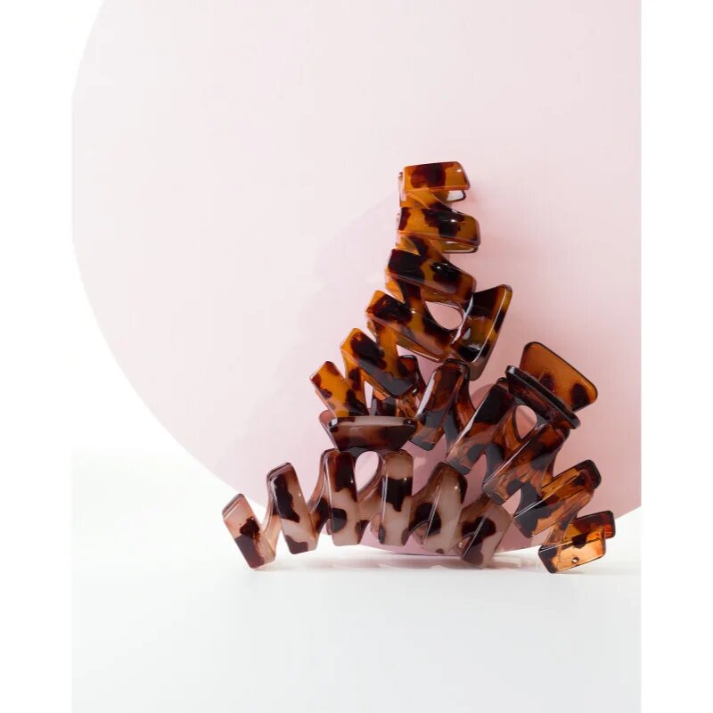 Brushworks Tortoiseshell Claw Clips sponke za lase 3 kos