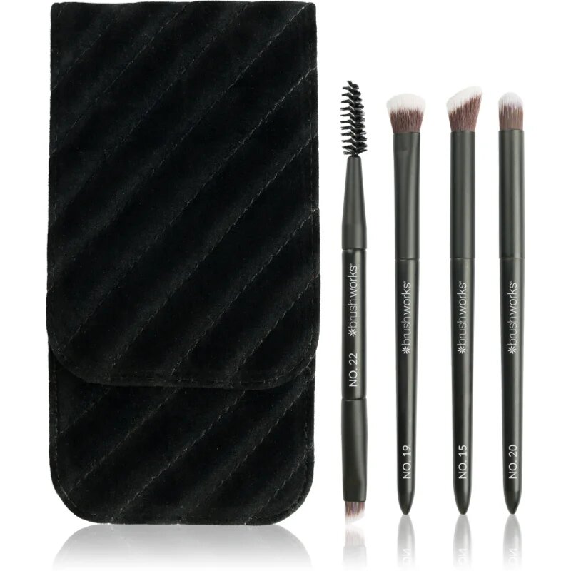 Brushworks Travel Eye Brush Set set čopičev za pot