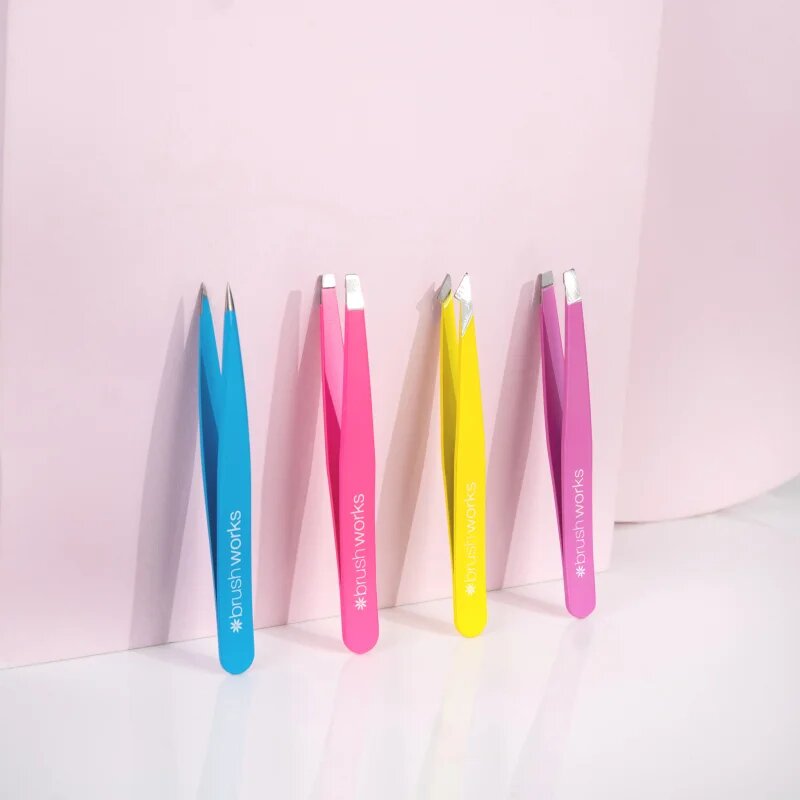 Brushworks Tweezer Set Neon set pincet