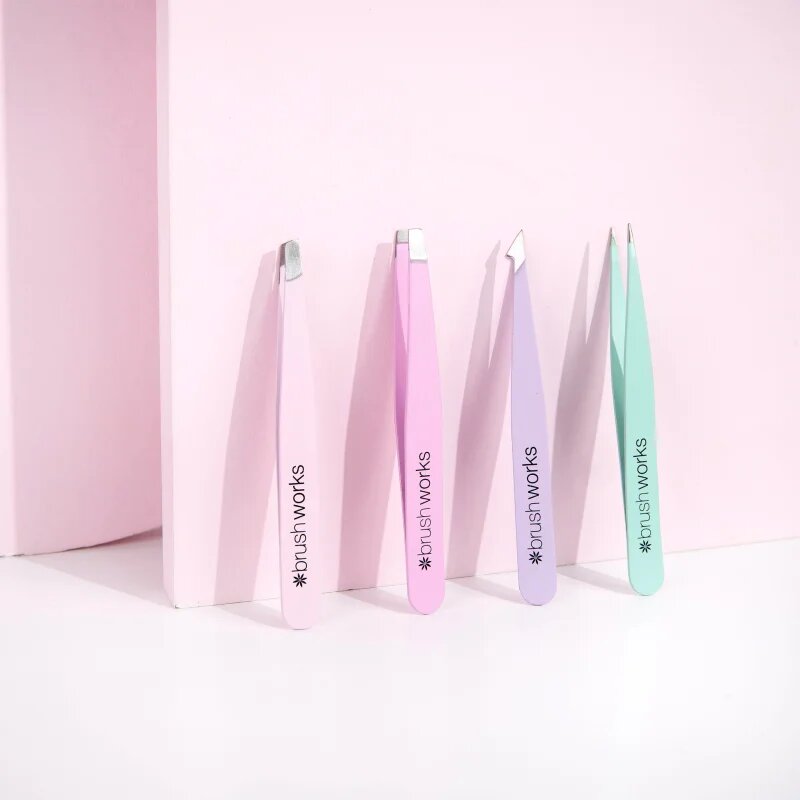 Brushworks Tweezer Set Pastel set pincet
