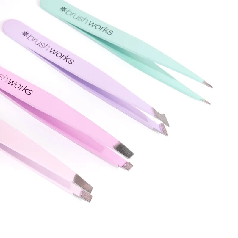 Brushworks Tweezer Set Pastel set pincet