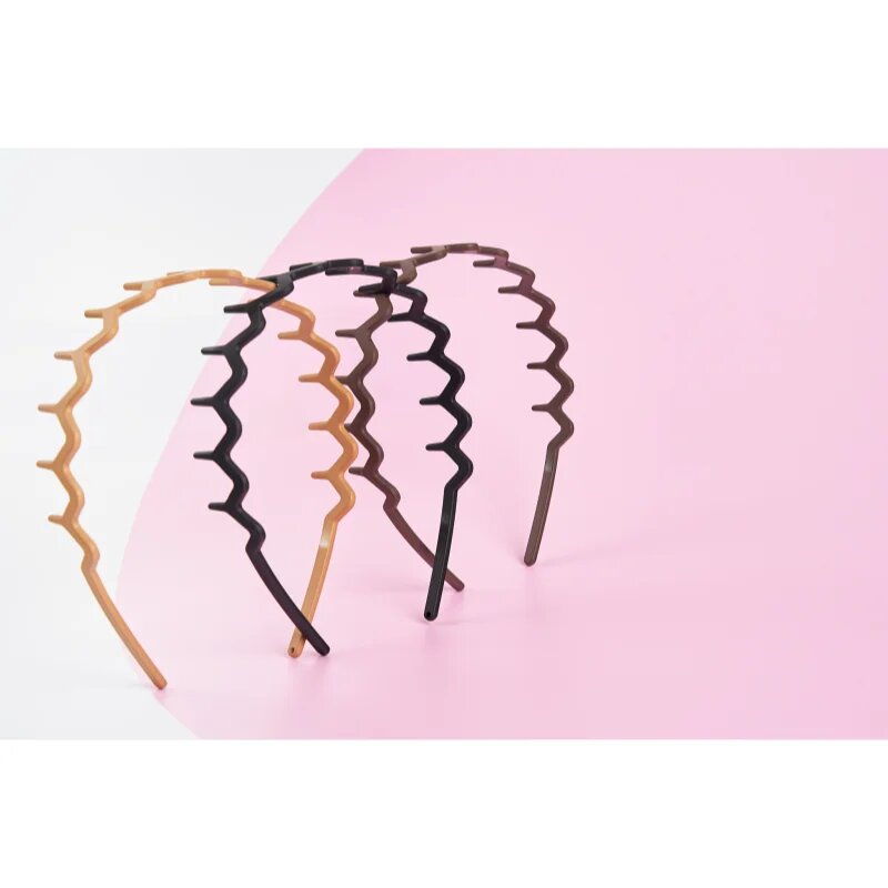 Brushworks Zig Zag Headbands obroč za lase 3 kos