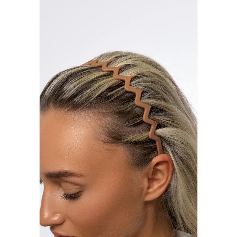 Brushworks Zig Zag Headbands obroč za lase 3 kos