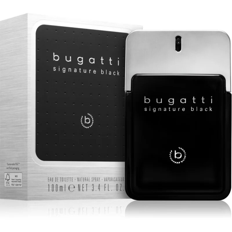 Bugatti Signature Black toaletna voda za moške 100 ml