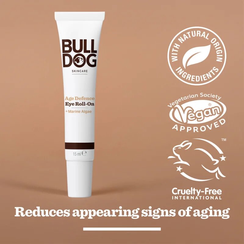 Bulldog Age Defence Eye Roll-On krema proti gubam za predel okoli oči za moške 15 ml