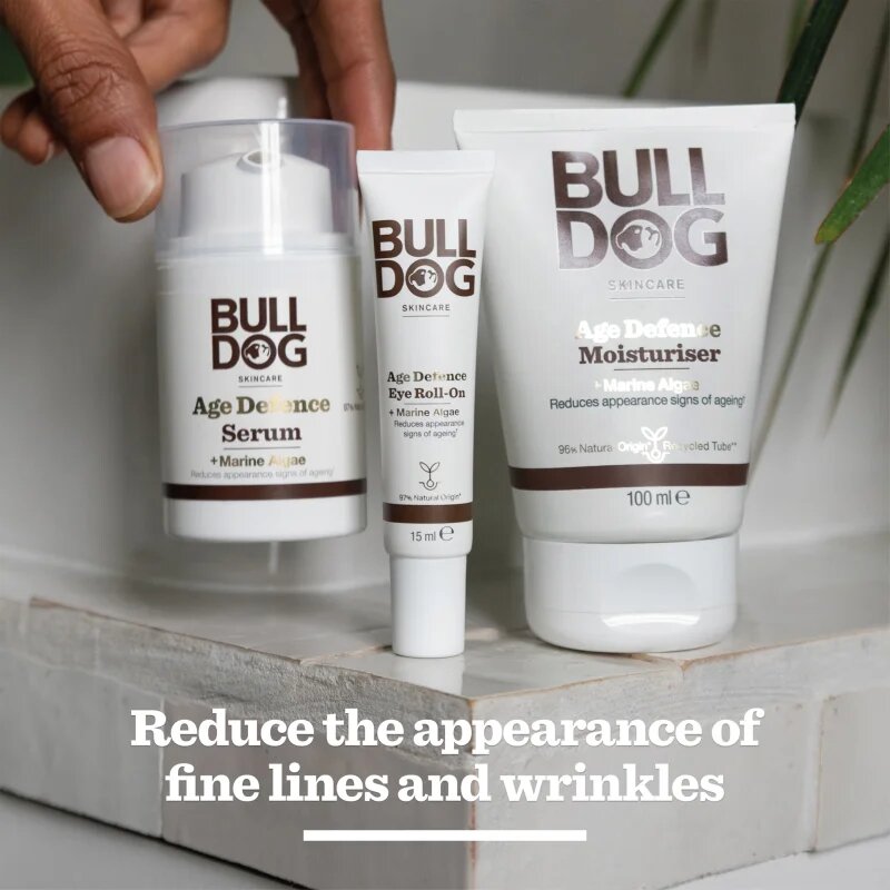 Bulldog Age Defence Eye Roll-On krema proti gubam za predel okoli oči za moške 15 ml