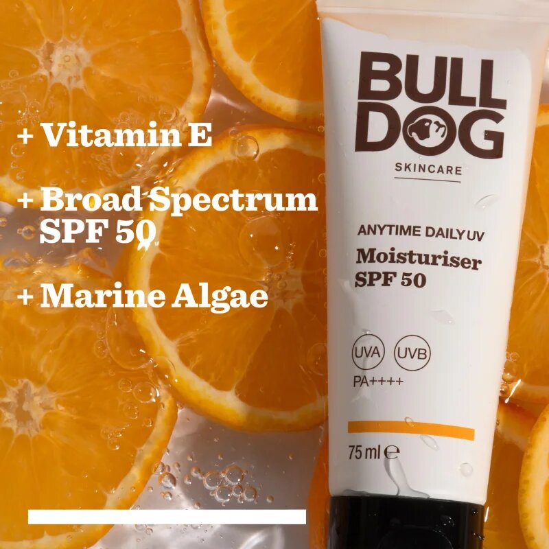 Bulldog Anytime Daily UV Moisturiser vlažilna krema SPF 50 75 ml
