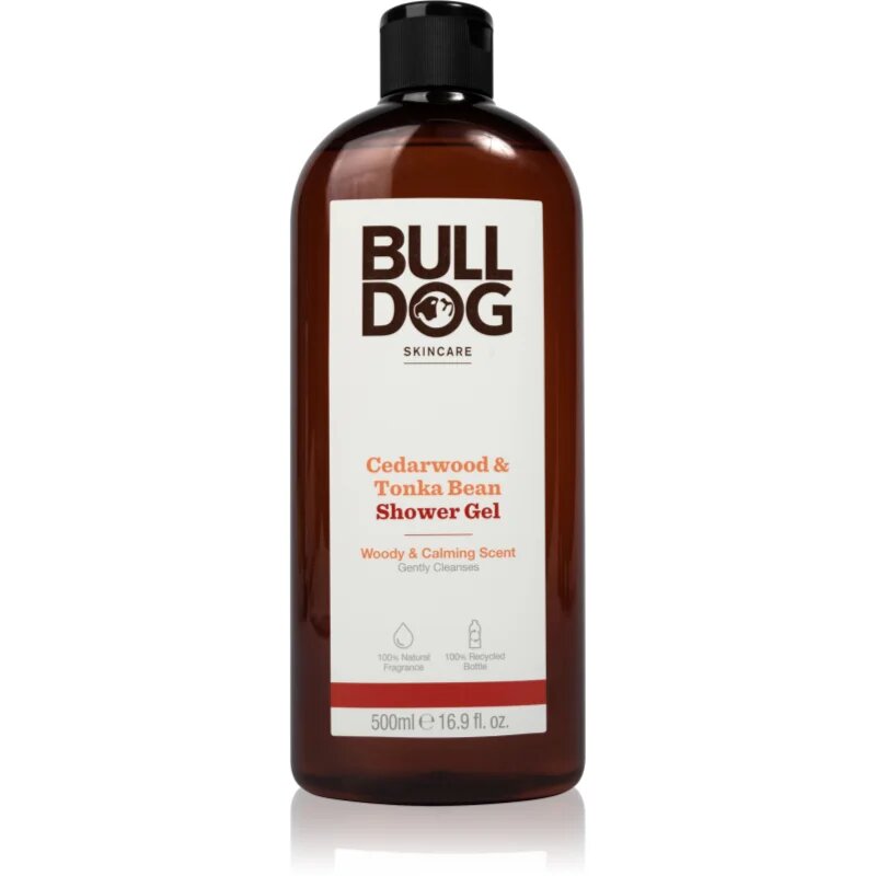 Bulldog Cedarwood and Tonka Bean gel za prhanje za moške 500 ml