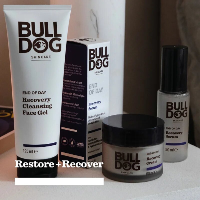 Bulldog End of Day Recovery Serum regeneracijski serum za obraz za noč 50 ml