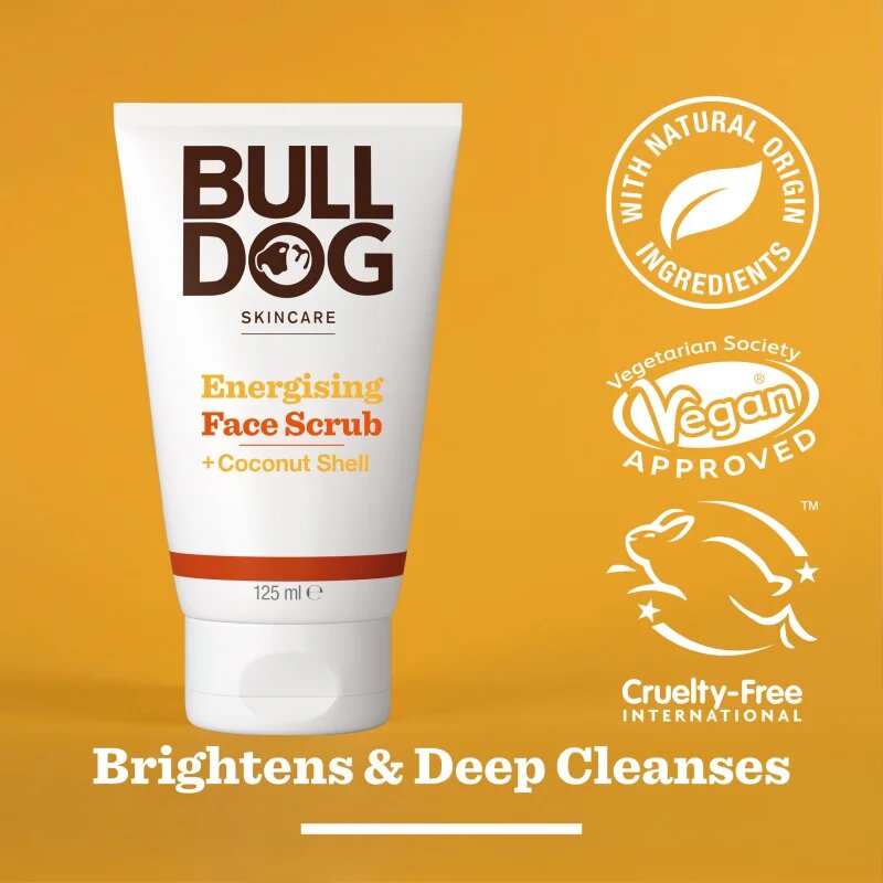 Bulldog Energising Face Scrub osvežilni piling za obraz za moške 125 ml