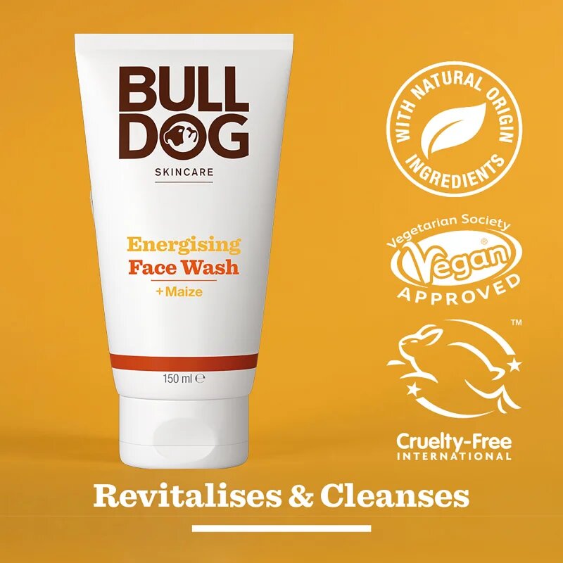 Bulldog Energising Face Wash gel za umivanje obraza za moške 150 ml