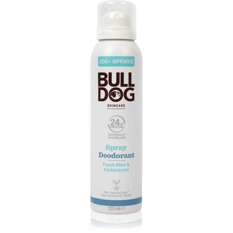 Bulldog Fresh Mint&Cedarwood Spray Deodorant deodorant v pršilu brez vsebnosti aluminija 125 ml