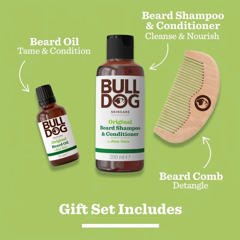 Bulldog Original Beard Care Kit darilni set za moške