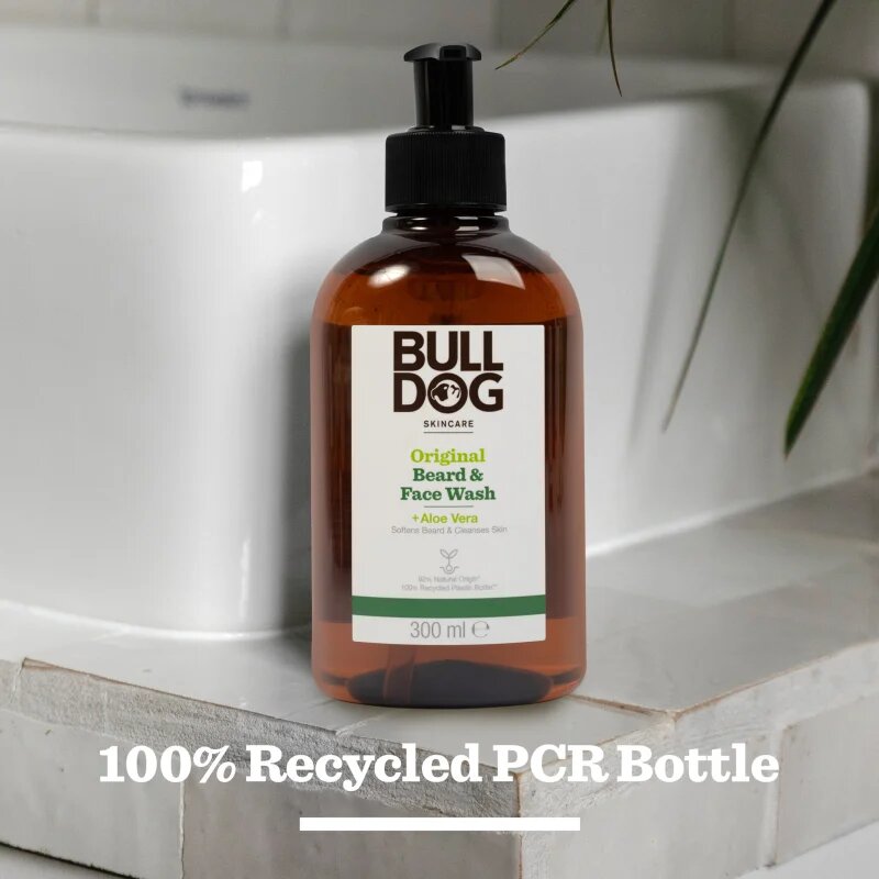 Bulldog Original Beard & Face Wash čistilni gel za moške 2v1 300 ml