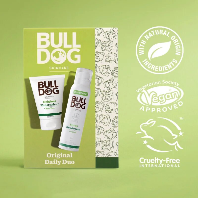 Bulldog Original Duo darilni set za telo in obraz za moške