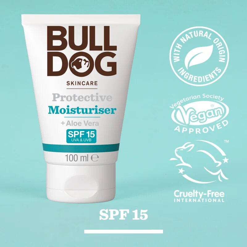 Bulldog Protective Moisturiser zaščitna krema SPF 15 100 ml
