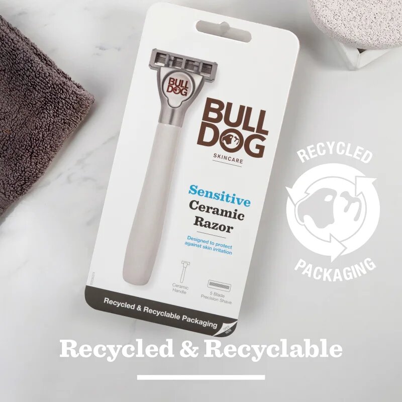 Bulldog Sensitive Ceramic Razor brivnik + nadomestne britvice 9 ks