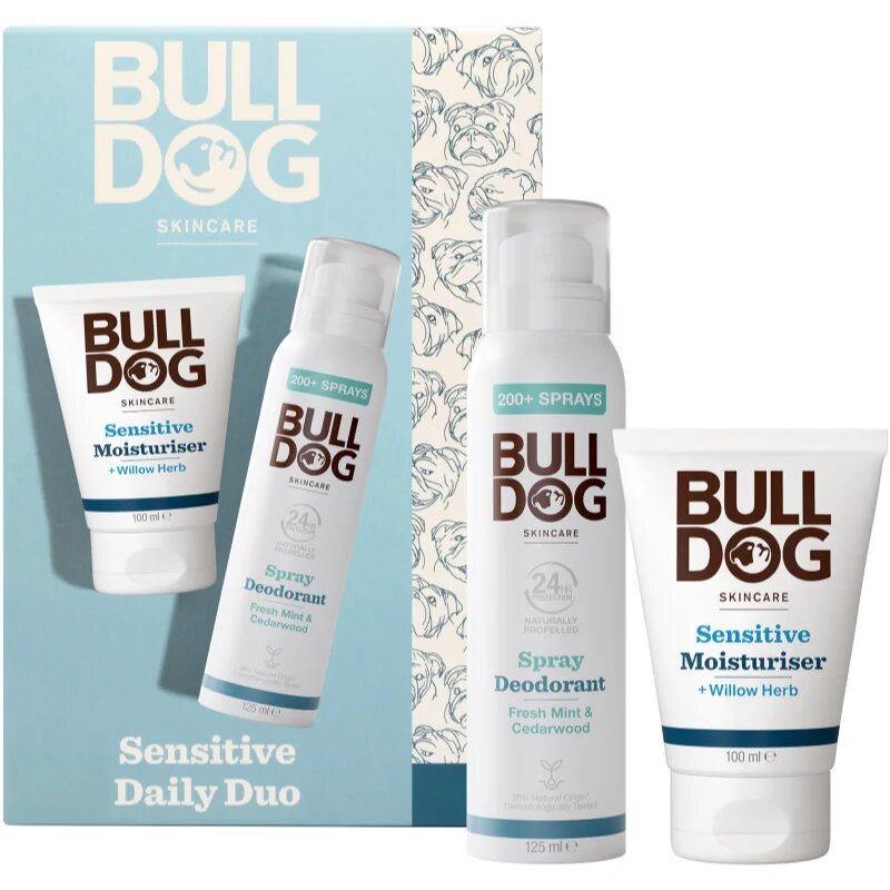 Bulldog Sensitive Duo darilni set za telo in obraz za moške