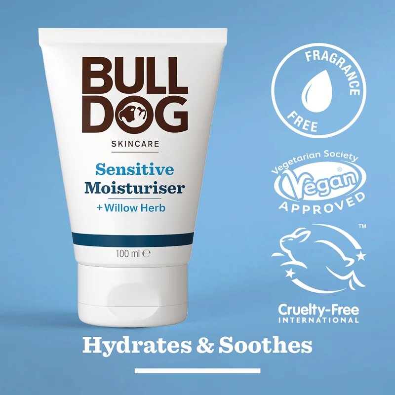 Bulldog Sensitive Moisturizer vlažilna krema za obraz 100 ml