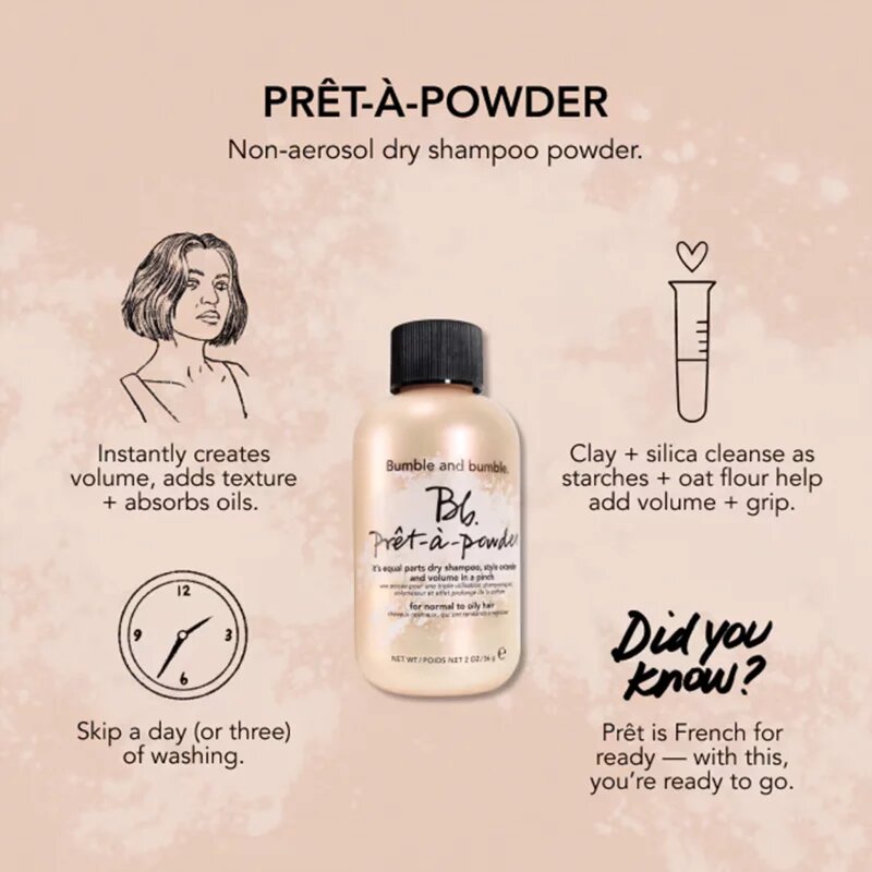 Bumble and Bumble Pret-À-Powder It’s Equal Parts Dry Shampoo suhi šampon za volumen las 56 g