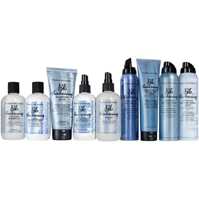 Bumble and Bumble Thickening Go Big Plumping Treatment pršilo za volumen za sušenje las in končno oblikovanje las 250 ml