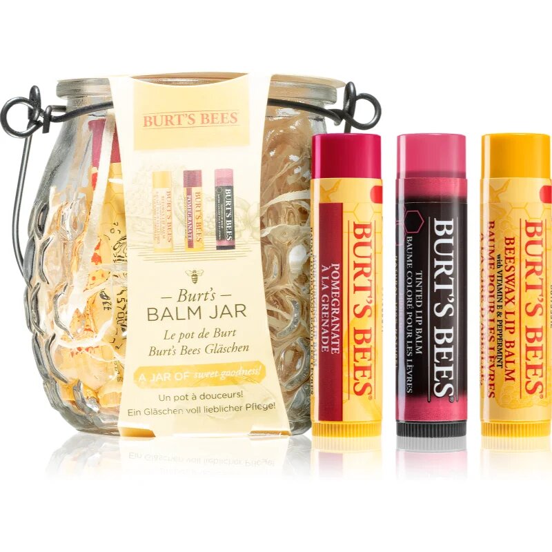 Burt’s Bees Balm Jar darilni set za ustnice
