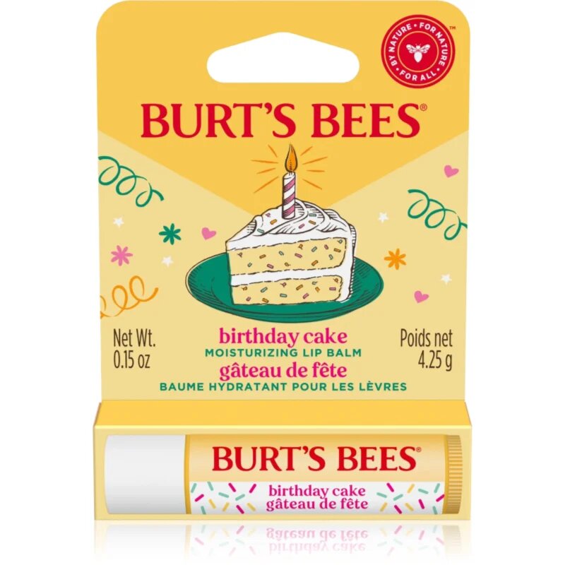 Burt’s Bees Birthday Cake balzam za ustnice s čebeljim voskom okus Vanilla Cake 4.25 g
