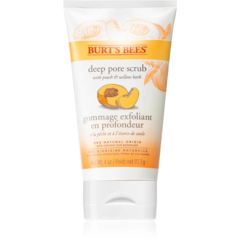 Burt’s Bees Peach & Willow Bark globinsko čistilni piling 113.3 g