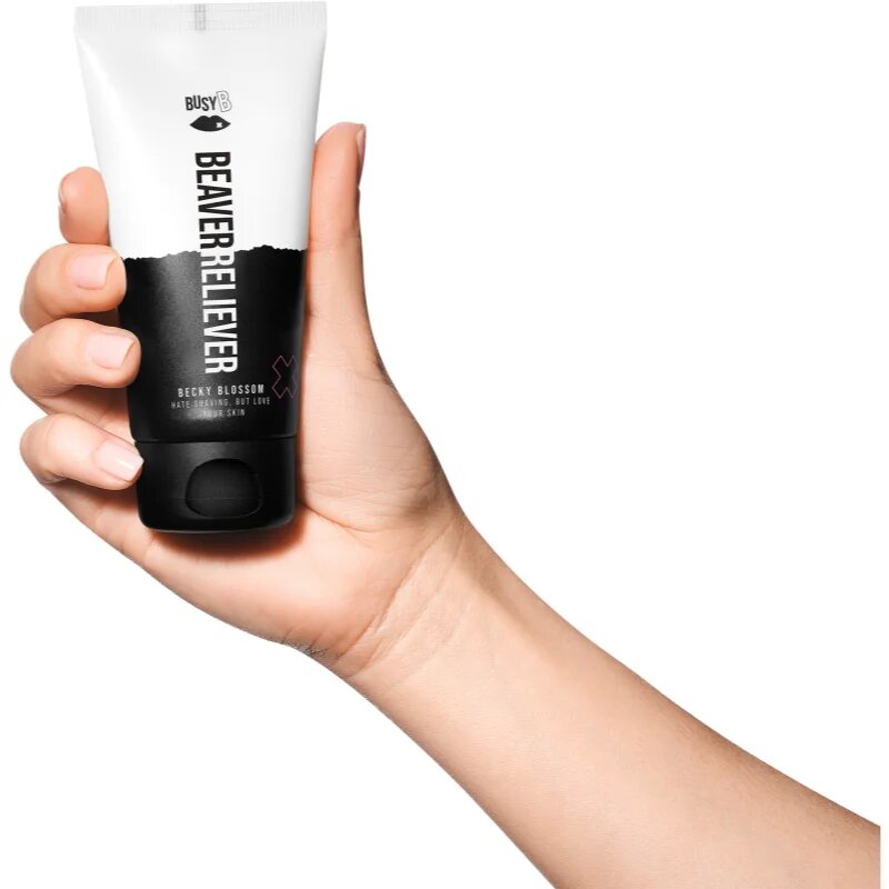 BusyB Beaver Reliever Becky Blossom balzam za po britju za občutljivo kožo 75 ml