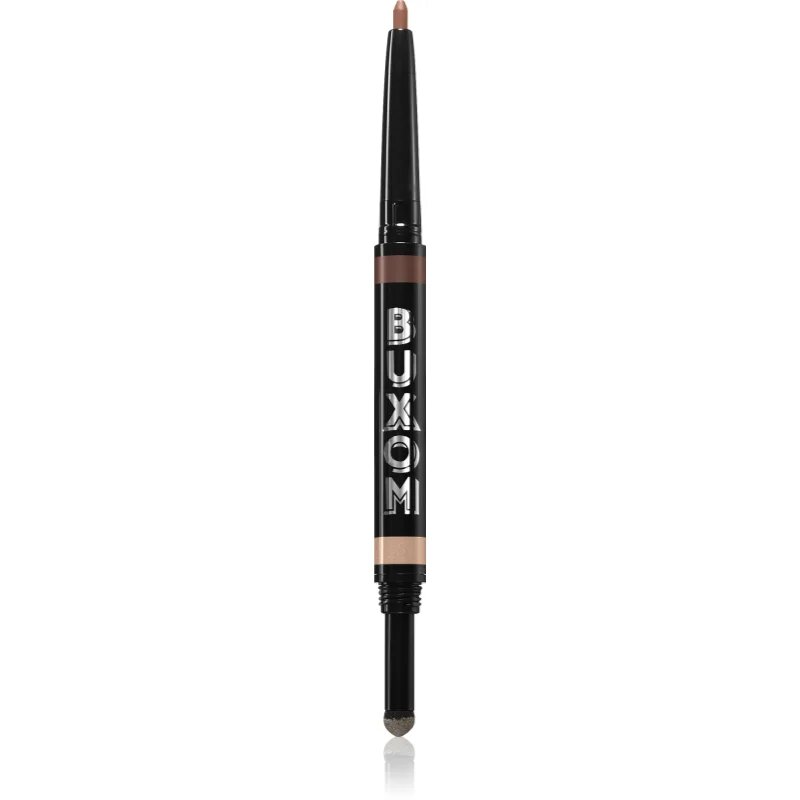 Buxom FLIP SIDE DUAL-ENDED EYELINER & SHADOW kremasto senčilo in črtalo za oči v svinčniku odtenek Champagne and Chocolates 0.78 g